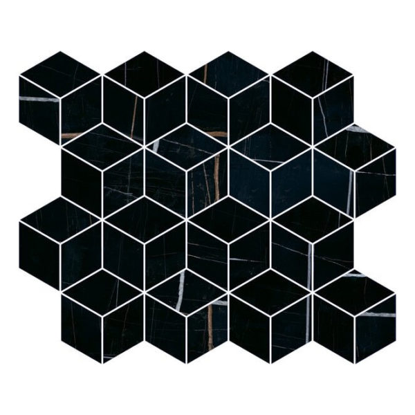 T017\14026 | Декор Греппи черный мозаичный
