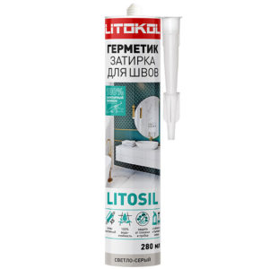 LITOSIL Герметик санитарный силиконовый светло-серый