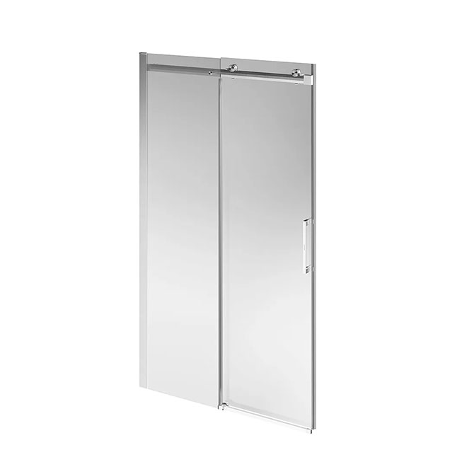 CT.120.SD.BN | Душевая дверь CRISTALLO, раздвижная с функцией soft close, 120х210, брашированный никель