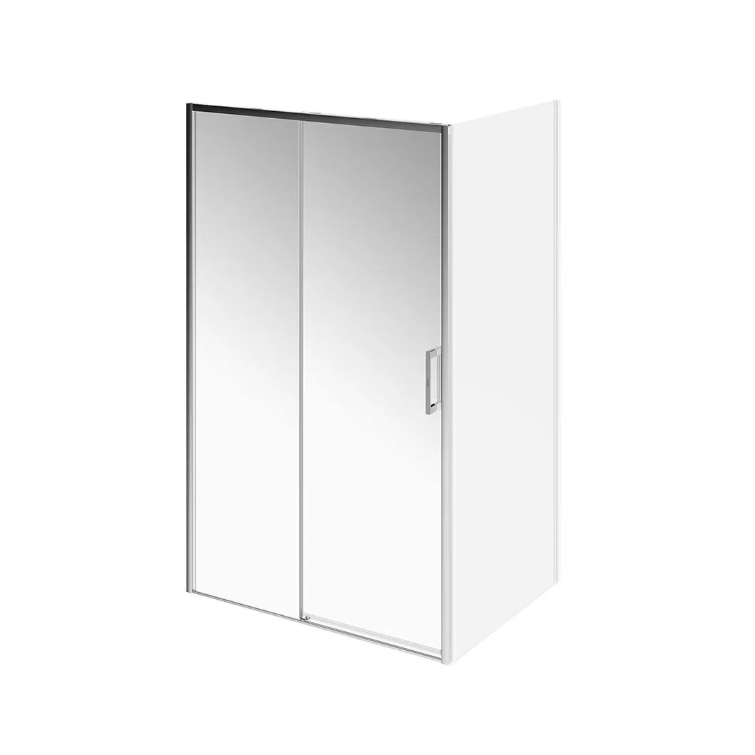 LN.120.SD.CR | Душевая дверь LINDO, раздвижная с функцией soft close, 120х195, хром