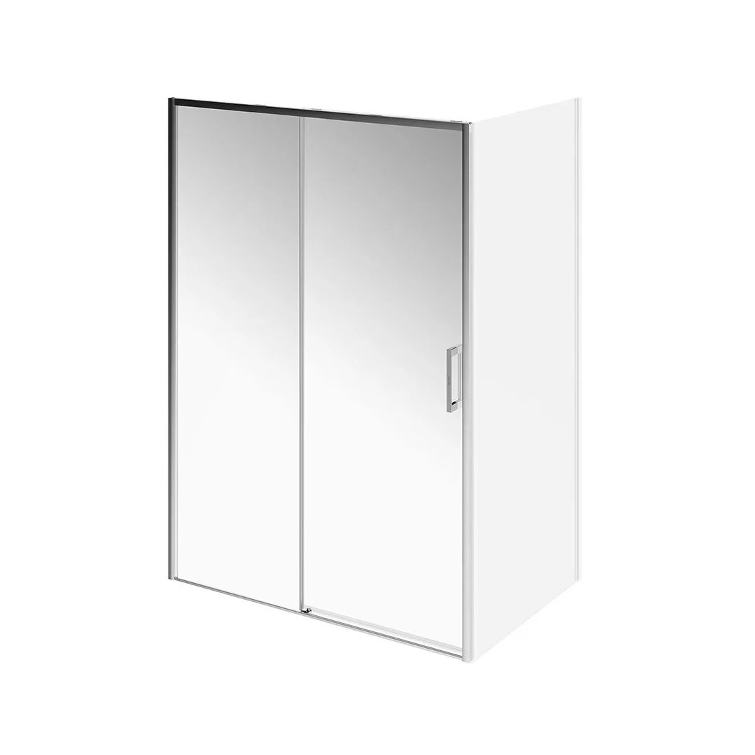 LN.140.SD.CR | Душевая дверь LINDO, раздвижная с функцией soft close, 140х195, хром