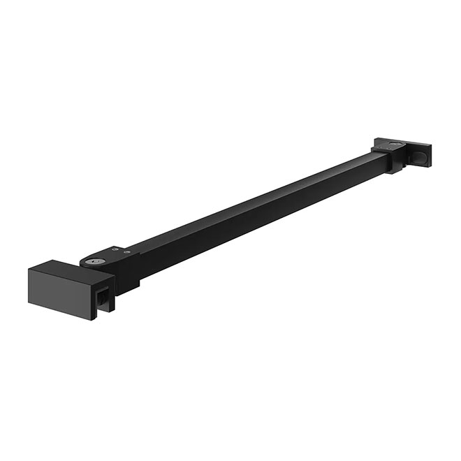 VE.FB250.BSD.BLK.M | Фиксатор для стеклянной шторки Vetro, матовый черный