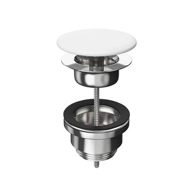 KMUNDr07MWh1 | Донный клапан с керамической крышкой, белый матовый